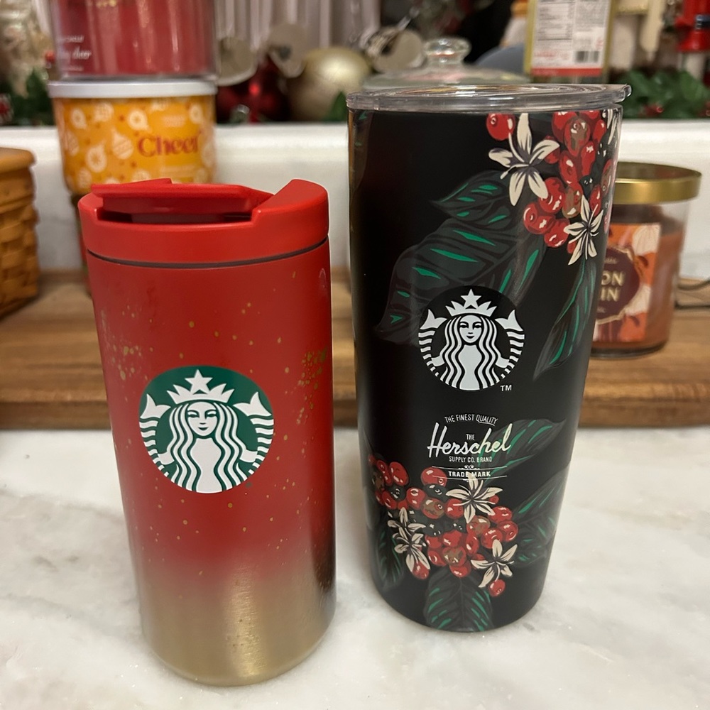 Christmas Starbucks Travel Mugs